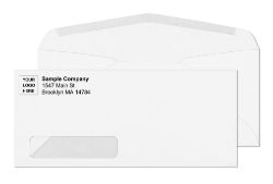 white #14 window envelopes with logo option business envelopes